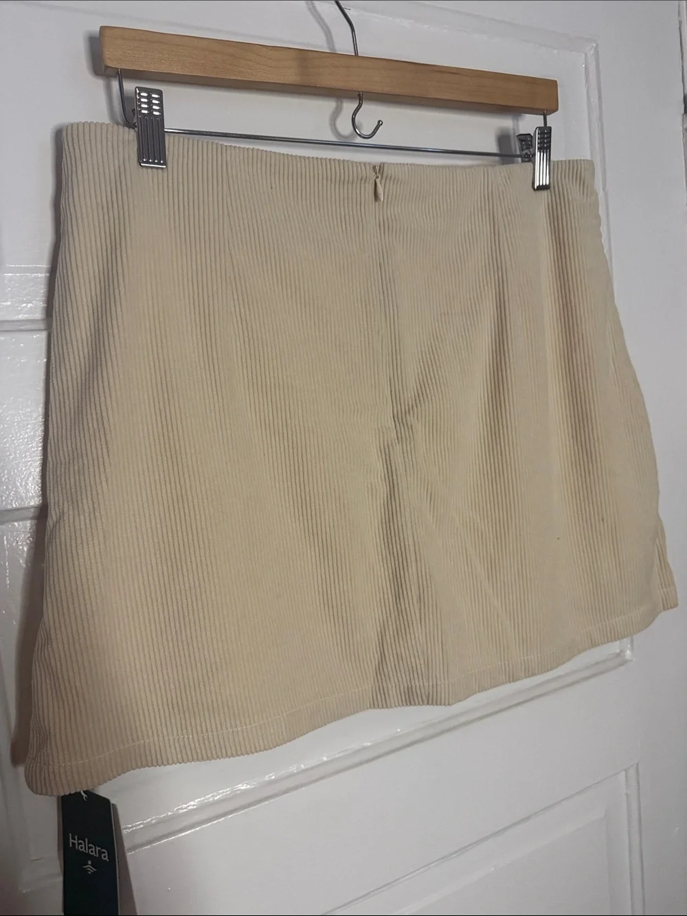 Halara Beige Corduroy Mini Skirt - Women's Classic Style